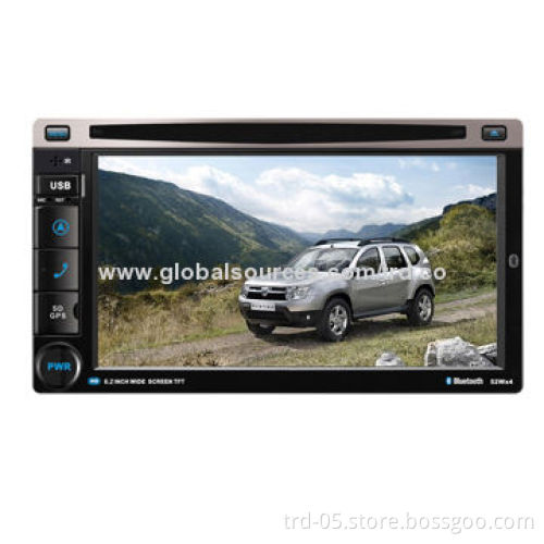 Universal Car DVD Player with 6.2-inch Digital Display, 3D GUI User Interface Easy to Operate